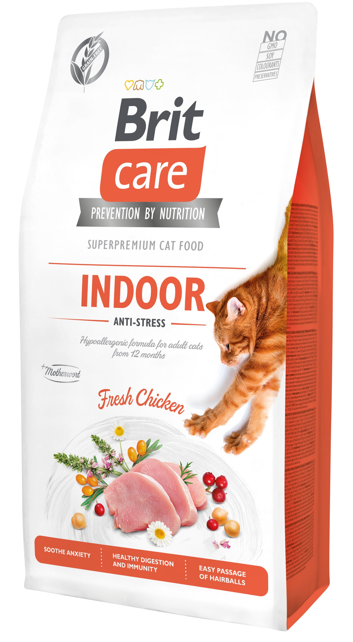 Brit Care INDOOR CSIRKE Hipoallergén, Gabonamentes