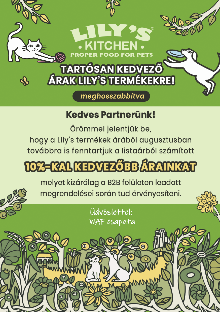 Tartósan kedvező árak a Lily's termékekre!