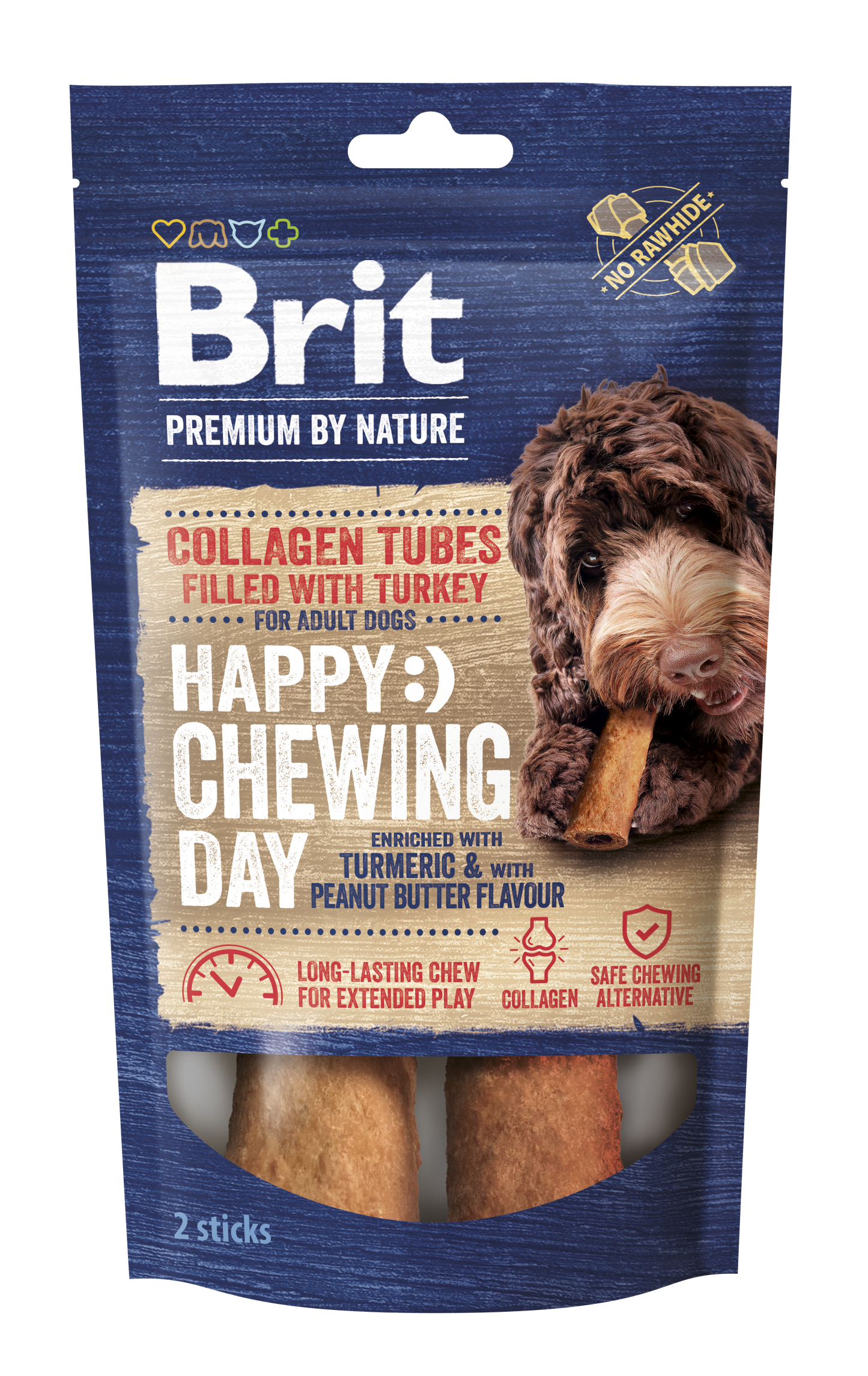 Collagene Chews Tubes filled with Turkey