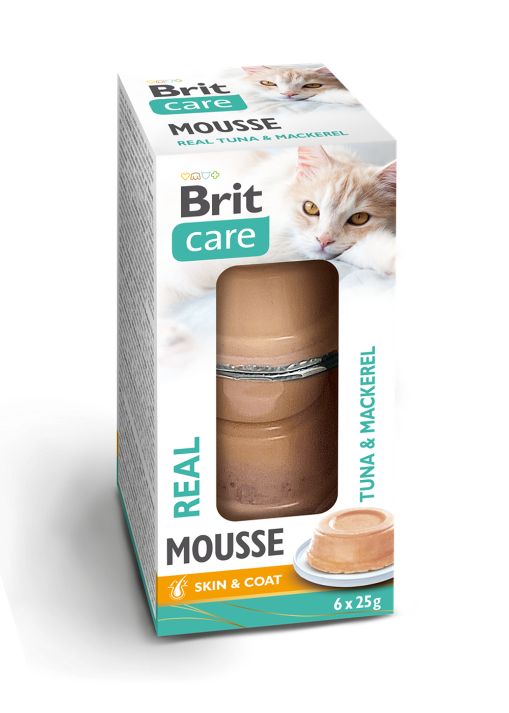 Brit Care Cat Mousse with Real Tuna and Mackerel 6*25 g