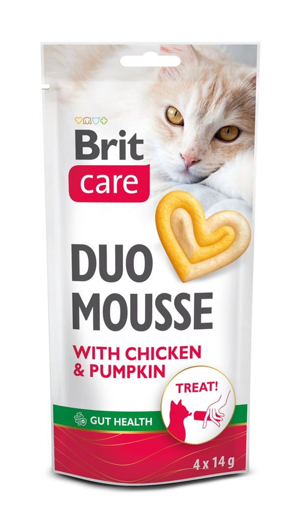 Brit Care Cat Creamy Duo Mousse with Chicken and Pumpkin 4*14 g