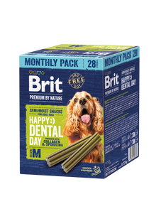 Brit Premium by Nature Dog Dental Snacks M 28 pcs