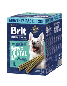 Brit Premium by Nature Dog Dental Snacks L 28 pcs