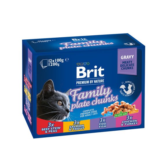 Brit Premium<br>FAMILY PLATE 12x100 gr