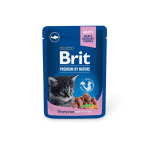 Brit Premium Cat Gravy KITTEN<br>FEHÉR HAL