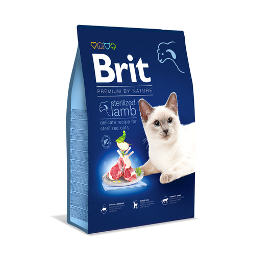 Brit Premium by Nature Cat STERILIZED BÁRÁNY