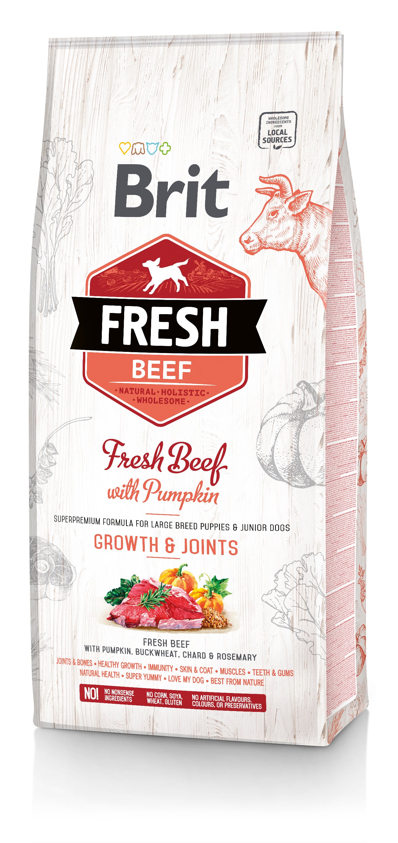 Brit Fresh PUPPY LARGE MARHA & SÜTŐTÖK