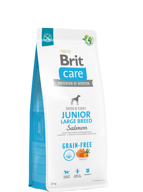 Brit Care Grain-Free Junior Large Breed<br>Salmon & Potato<br><i>Grain-free - Gabonamentes</i>