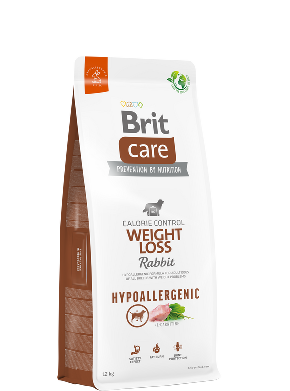 Brit Care Hipoallergén Weight Loss<br>Rabbit & Rice <br><i>Hipoallergén</i>