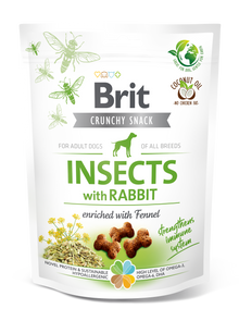 Brit Care Dog Crunchy Cracker Insects with Rabbit and Fennel 200g
